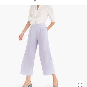 J. Crew wide-leg crop pant in 365 crepe
